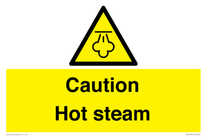 Caution Hot steam